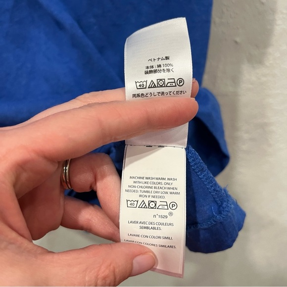 Ralph Lauren T-Shirt Men's XL Classic Fit Blue Saturn Embroidered Pocket Logo - Picture 7 of 8